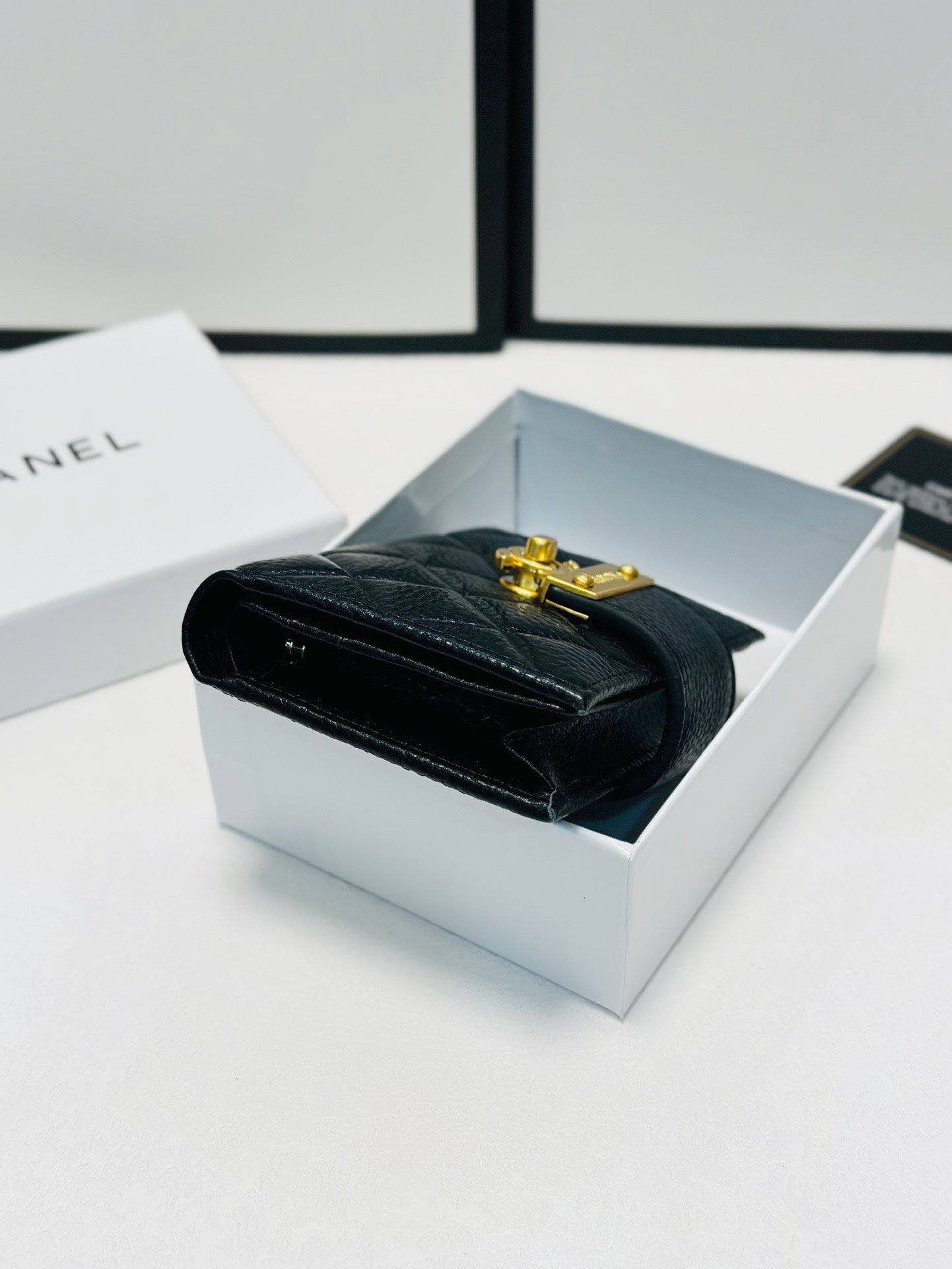 Gucci Black Short Wallet Mini Purse - 12x10cm