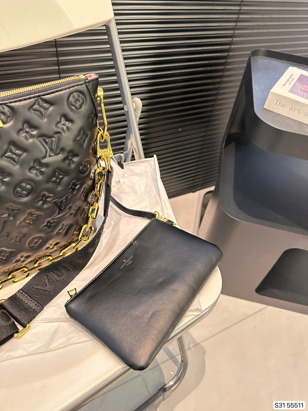 Louis Vuitton LV Shoulder Bag Chunky Chain Shoulder Strap Detachable Tote Bag