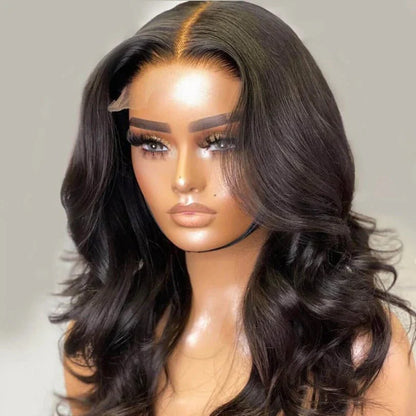 Girls Mid-part Body Wave Layered Wigs