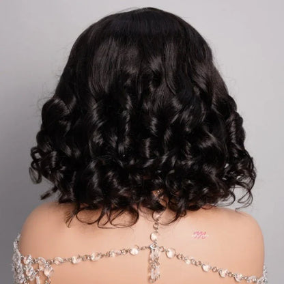 Short Bob Human Hair Loose Body Wave Pre Cut Wig